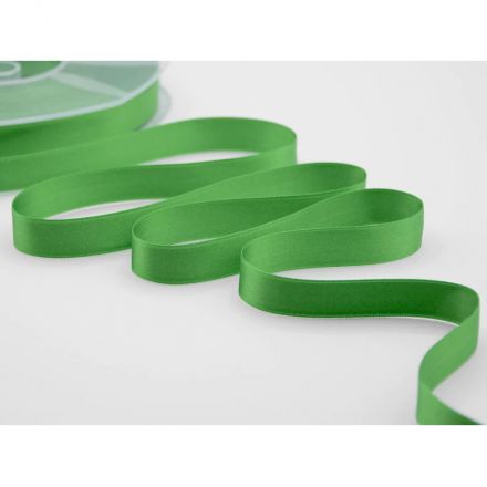 Double satin green ribbon 16 mm
